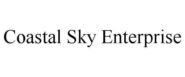Trademark Logo COASTAL SKY ENTERPRISE