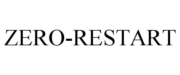 Trademark Logo ZERO-RESTART