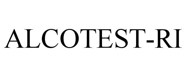 Trademark Logo ALCOTEST-RI