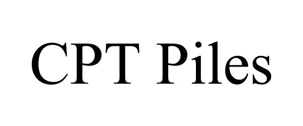 Trademark Logo CPT PILES