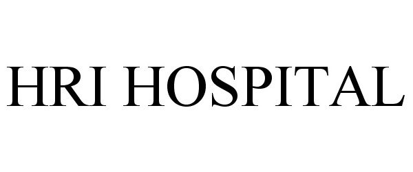 Trademark Logo HRI HOSPITAL
