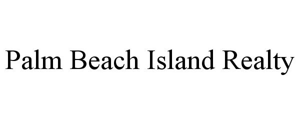  PALM BEACH ISLAND REALTY