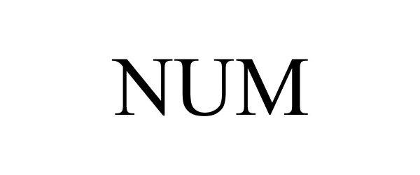 Trademark Logo NUM