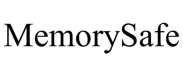 Trademark Logo MEMORYSAFE
