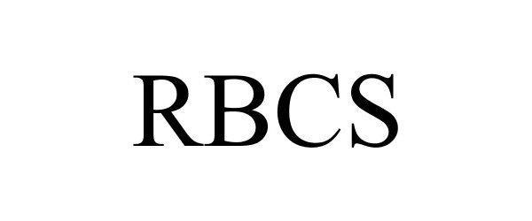 Trademark Logo RBCS