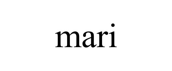 Trademark Logo MARI
