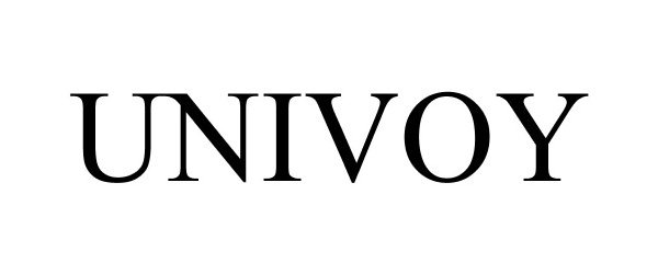 Trademark Logo UNIVOY