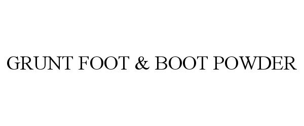  GRUNT FOOT &amp; BOOT POWDER