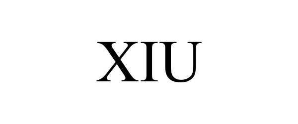 Trademark Logo XIU