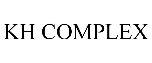 Trademark Logo KH COMPLEX