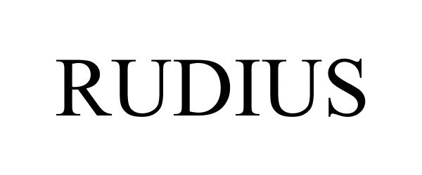 Trademark Logo RUDIUS