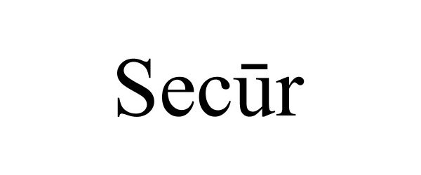 Trademark Logo SECUR