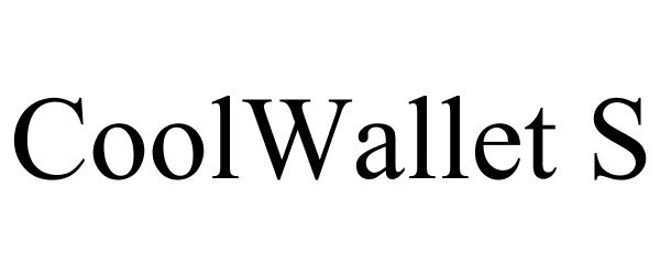 Trademark Logo COOLWALLET S