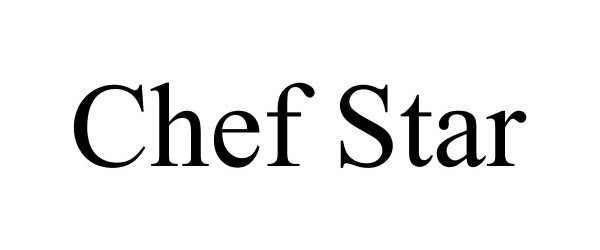 Trademark Logo CHEF STAR