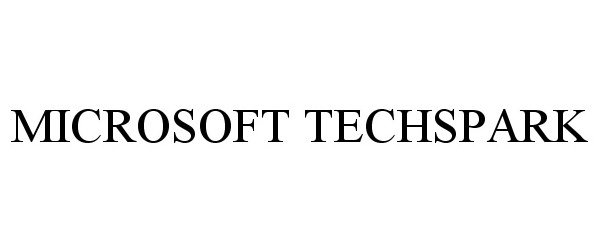 Trademark Logo MICROSOFT TECHSPARK