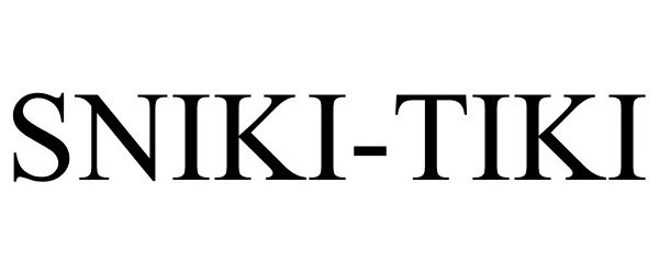 Trademark Logo SNIKI-TIKI