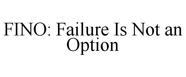  FINO: FAILURE IS NOT AN OPTION