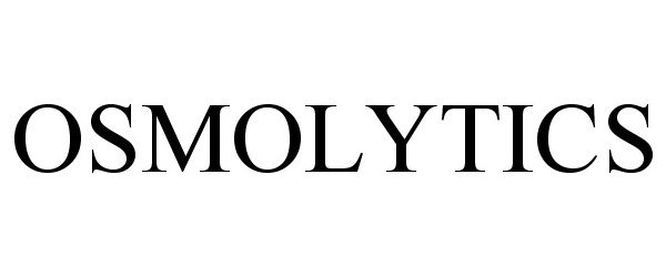 Trademark Logo OSMOLYTICS