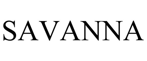 Trademark Logo SAVANNA