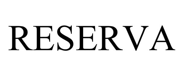 Trademark Logo RESERVA