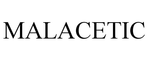 Trademark Logo MALACETIC