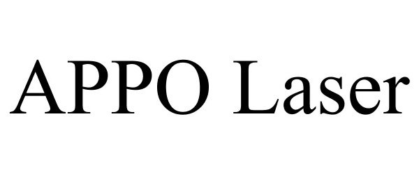 Trademark Logo APPO LASER