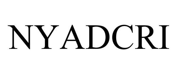 Trademark Logo NYADCRI