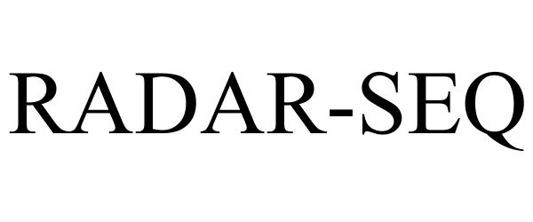 Trademark Logo RADAR-SEQ