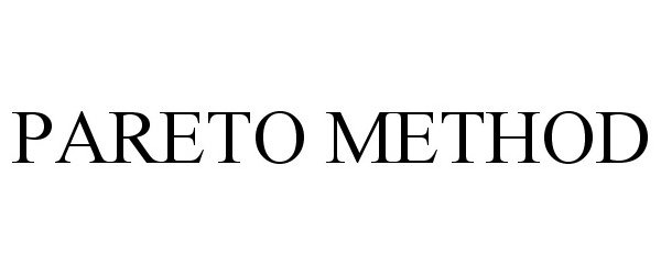 Trademark Logo PARETO METHOD