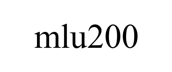 Trademark Logo MLU200