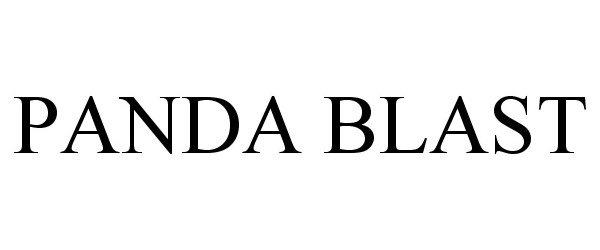Trademark Logo PANDA BLAST