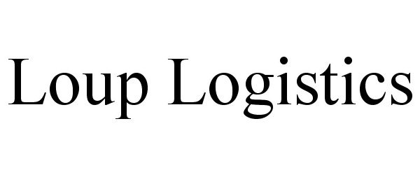 Trademark Logo LOUP LOGISTICS