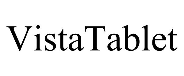 Trademark Logo VISTATABLET