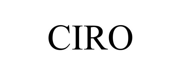 Trademark Logo CIRO