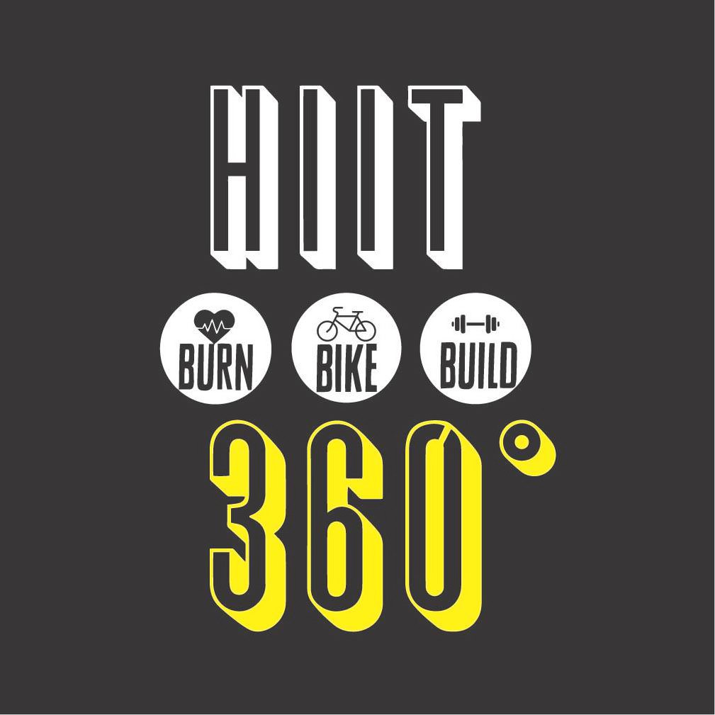 Trademark Logo HIIT BURN BIKE BUILD 360°