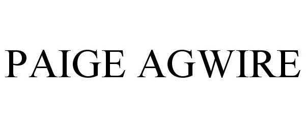  PAIGE AGWIRE