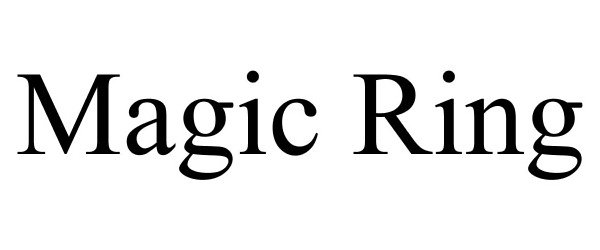 Trademark Logo MAGIC RING