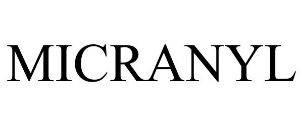 Trademark Logo MICRANYL