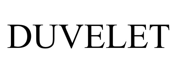 Trademark Logo DUVELET