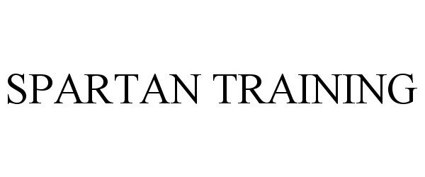 Trademark Logo SPARTAN TRAINING