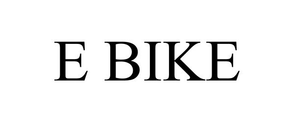  E BIKE