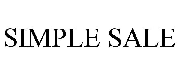 Trademark Logo SIMPLE SALE