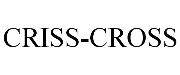 Trademark Logo CRISS-CROSS