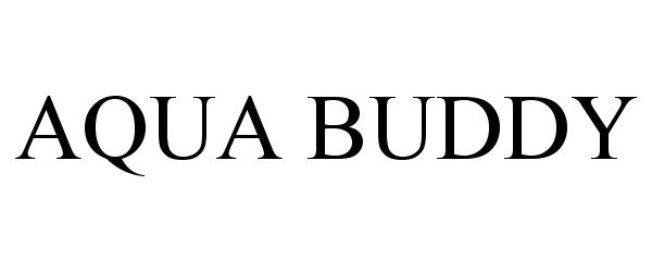 Trademark Logo AQUA BUDDY