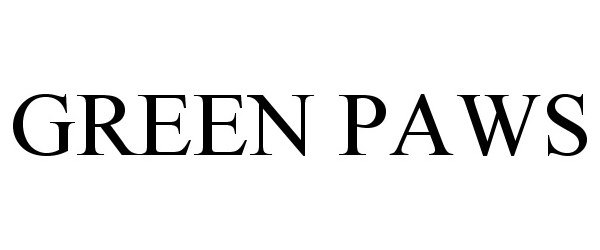 Trademark Logo GREEN PAWS
