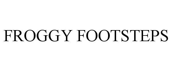 Trademark Logo FROGGY FOOTSTEPS