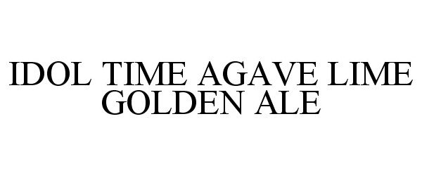  IDOL TIME AGAVE LIME GOLDEN ALE