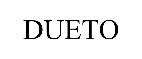 Trademark Logo DUETO
