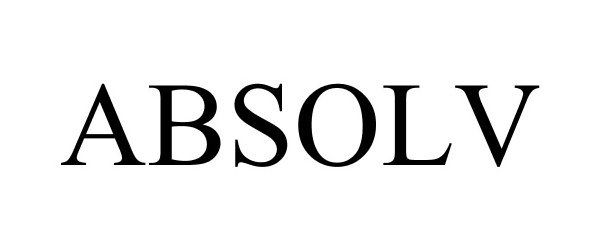Trademark Logo ABSOLV