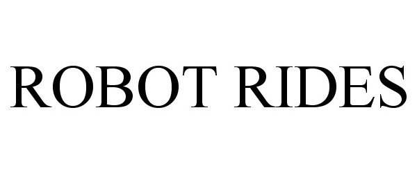  ROBOT RIDES